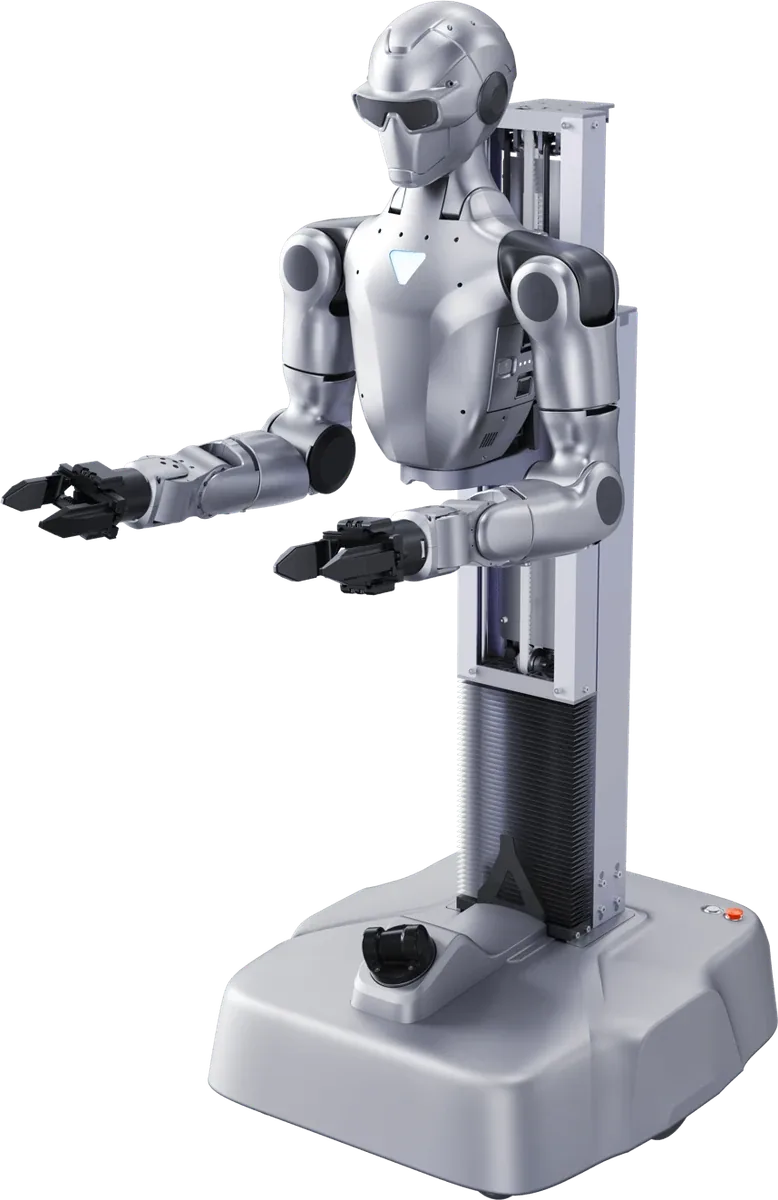 Unitree R1-A7-D con dos brazos, columna elevable y base móvil